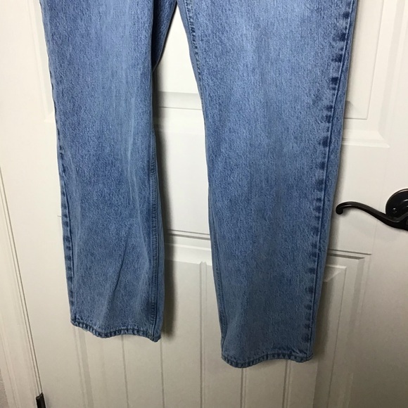 Good American 90’s Duster Straight Leg Jean in Blue951 Size 28. - Picture 4 of 10